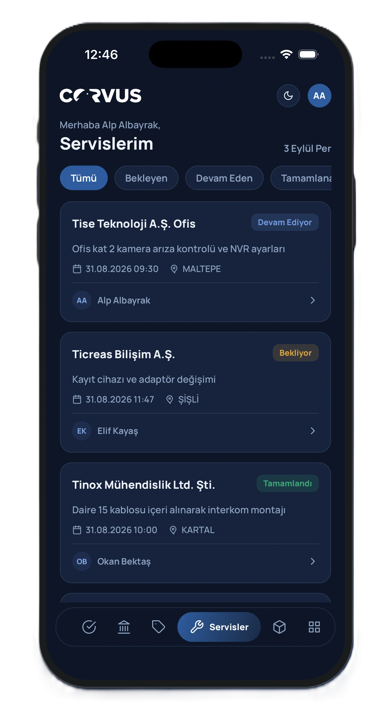 Servislerim